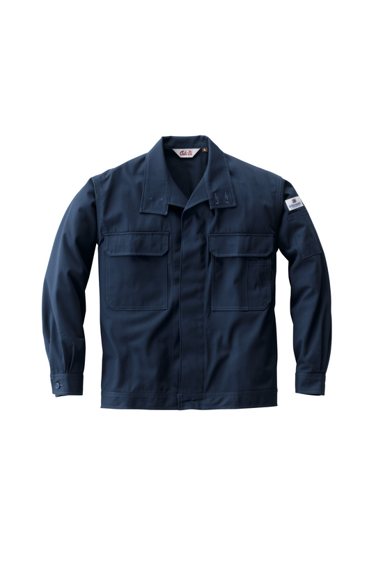 【山田辰】5201 ブレバノプラス 《AUTO-BI》防炎ジャンパー（綿55%（内未利用綿10%）・モダクリル45%／ユニセックス）通年対応