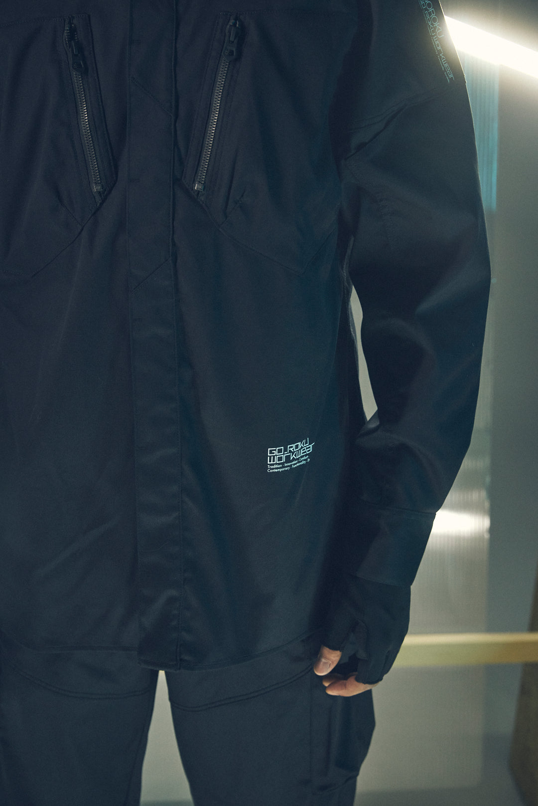 【GOROKU】GRK004SH-4689 TRIPLE TWIST TC シャツジャケット（ポリエステル80%・綿20%／メンズ）通年対応