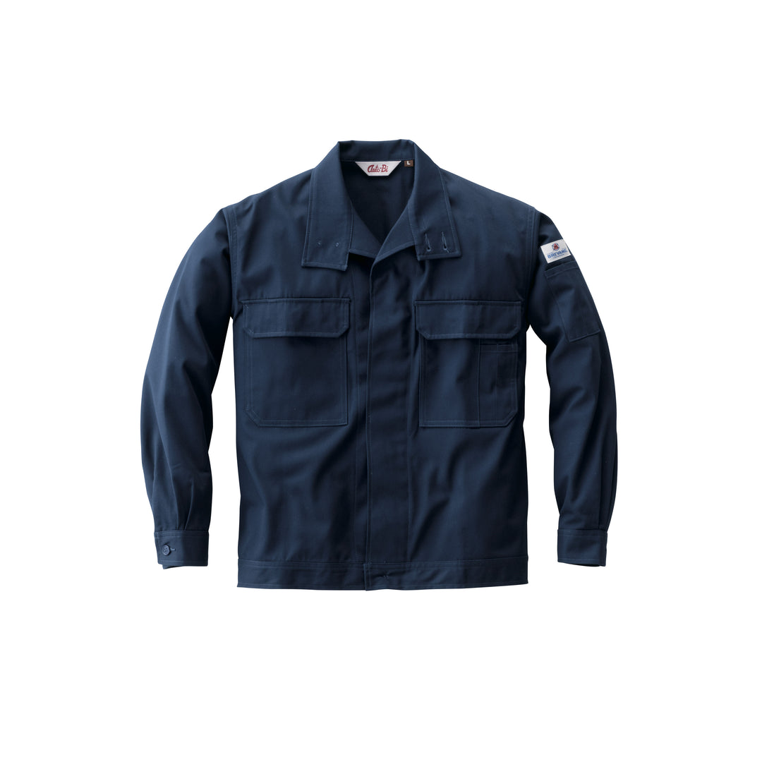 【山田辰】5201 ブレバノプラス 《AUTO-BI》防炎ジャンパー（綿55%（内未利用綿10%）・モダクリル45%／ユニセックス）通年対応